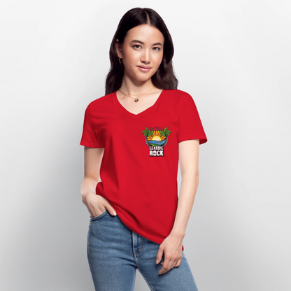 Classic Women’s V-Neck T-Shirt - red