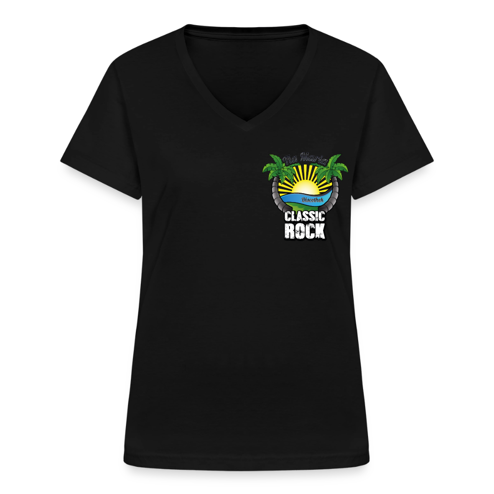 Classic Frauen V-Neck T-Shirt - Schwarz