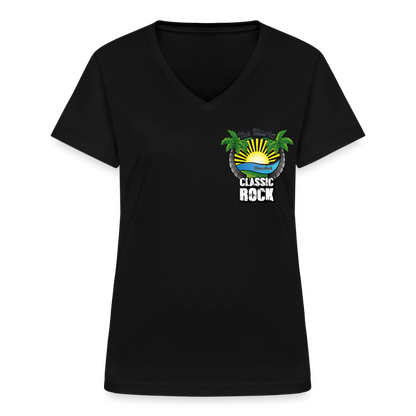 Classic Frauen V-Neck T-Shirt - Schwarz