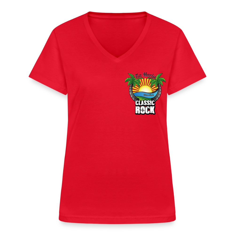 Classic Women’s V-Neck T-Shirt - red