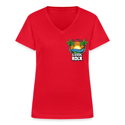 Classic Women’s V-Neck T-Shirt - red