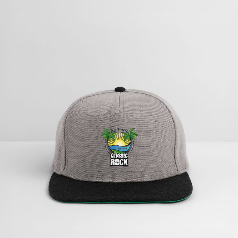 Snapback Cap - Graphit/Schwarz